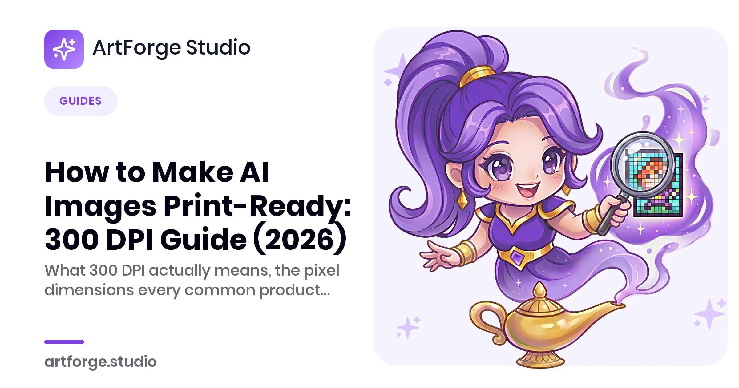 How to Make AI Images Print-Ready: 300 DPI Guide (2026)